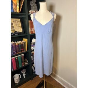 Stunning Express Periwinkle Blue Lace Strap Dress Size 11/12